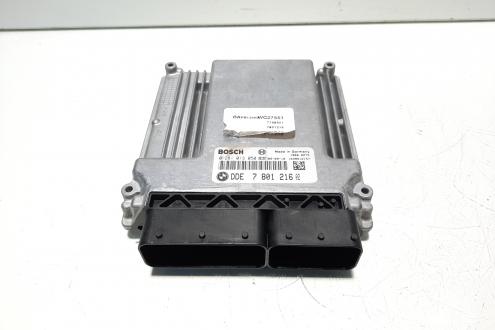 Calculator motor ECU, cod 7801216-02, 0281013050, Bmw 3 (E90), 2.0 diesel, 204D4 (idi:569272)