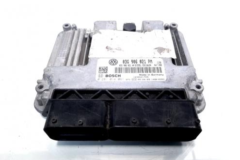 Calculator motor ECU Bosch, cod 03G906021PM, Skoda Superb II (3T4), 1.9 TDI, BXE (idi:125681)