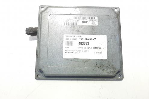 Calculator motor, cod 7M51-12A650-AFC, Ford Focus 2 Sedan (DA) 1.6 benz, HWDA (idi:483633)