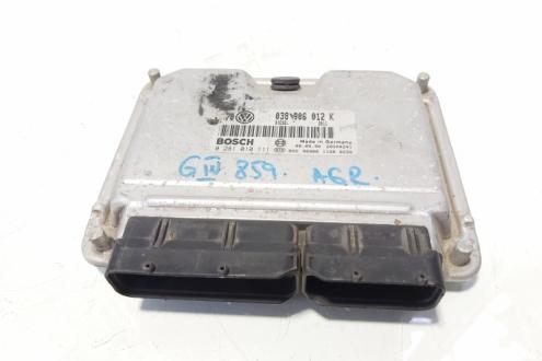 Calculator motor ECU, cod 038906012K, 0281010111, Vw Golf 4 Variant (1J5) 1.9 TDI, AGR (idi:644978)