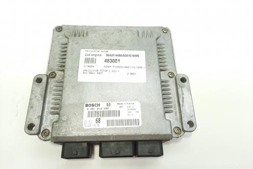 Calculator motor, cod 9642014980, 0281010595, Peugeot 406, 2.0 HDI, RHY (idi:483001)