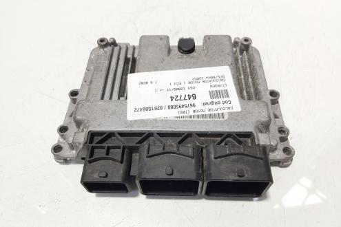 Calculator motor ECU, cod 9675495080, 0261S06472, Peugeot 207 (WA), 1.6 benz, 5FS (idi:647724)