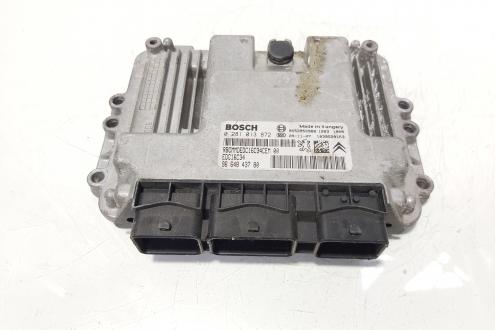 Calculator motor ECU Bosch, cod 9664843780, 0281013872, Citroen C4 (I) coupe, 1.6 HDI, 9HZ (idi:648001)