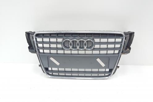 Grila bara fata centrala cu sigla, cod 8T0853651E, Audi A5 Sportback (8TA) (id:658931)