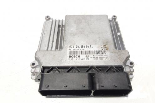 Calculator motor ECU Bosch, cod A6461500091, 0281012222, Mercedes Clasa C (W203), 2.2 CDI, OM646963 (idi:647955)