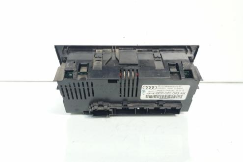 Display climatronic cu incalzire in scaune, cod 8E0820043AK, Audi A4 Avant (8ED, B7) (id:663530)