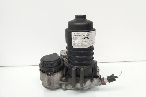 Carcasa filtru ulei cu racitor ulei, cod 059115397L, Audi A6 (4F2, C6), 3.0 TDI, BMK (id:665027)