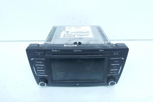 Radio cd cu mp3 si card, cod 1Z0035156G, Skoda Octavia 2 (1Z3) (idi:664695)