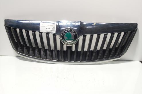Grila capota fata centrala cu sigla, Skoda Octavia 2 (1Z3) facelift (id:675748)