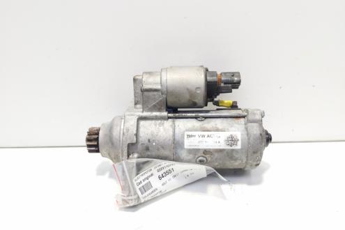 Electromotor cu Start-Stop, Valeo, cod 02Z911024A, Audi A3 Cabriolet (8P7) 1.6 TDI, CAY, 5 vit man (idi:643551)