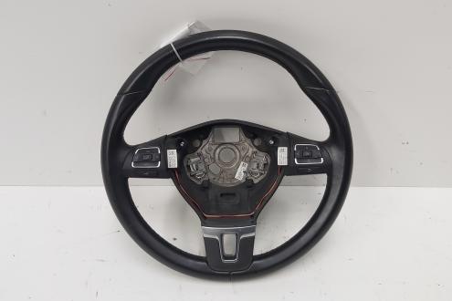 Volan piele cu comenzi, cod 3C8419091AJ, VW Golf 6 (5K1) (id:688689)