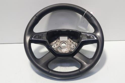 Volan piele cu comenzi, cod 3T0419091AH, Skoda Superb II (3T4) (id:690130)
