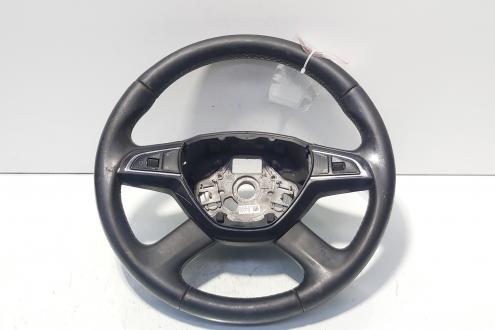 Volan piele cu comenzi, cod 5E0419091AC, Skoda Octavia 3 (5E3) (id:690133)
