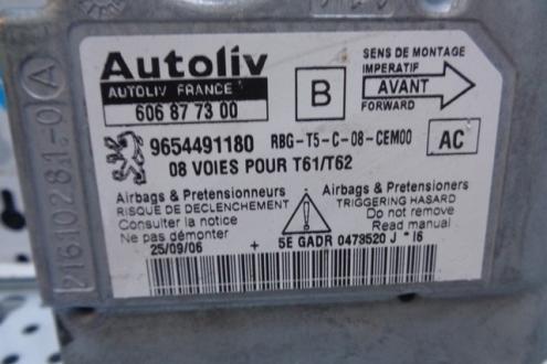 Calculator airbag, 9654491180, Peugeot 307 SW (3H) 1.6hdi (id:200200)