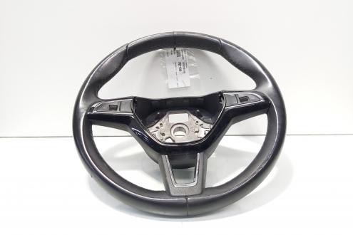 Volan piele cu comenzi, cod 5E0419091BQ, Skoda Superb III Combi (3V5) (id:702106)