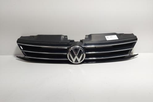 Grila bara fata centrala sus cu sigla, cod 5C6853655F, Vw Jetta 4 (6Z) facelift (id:702615)