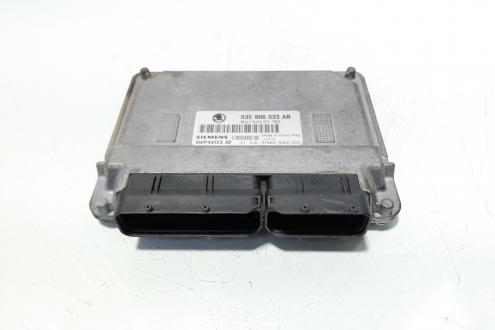 Calculator motor ECU Siemens, cod 03E906033AB, Skoda Fabia 1 (6Y2) 1.2 benz, BME (id:706580)