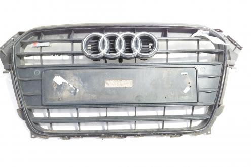 Grila bara fata centrala sus cu sigla si loc de senzori, Audi A4 Avant (8K5, B8) facelift (id:712839)