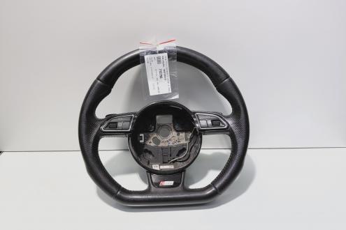 Volan piele perforata cu comenzi si padele, cod 8K0419091CP, Audi A4 Avant (8K5, B8) (id:712756)