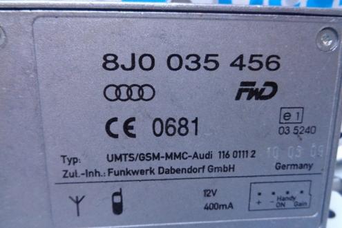 Modul bluetooth, 8J0035456, Audi A5 Sportback (8TA)