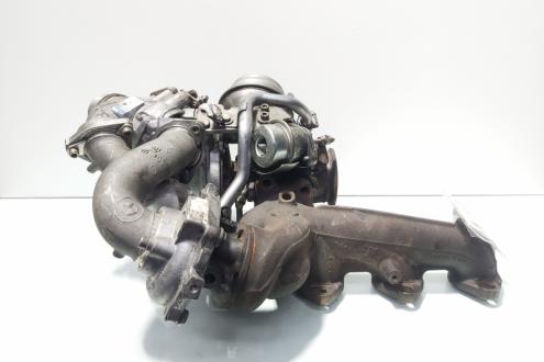 Turbosuflanta biturbo, cod 7804637-01, 7804638, Bmw 3 (F30) 2.0 diesel, N47D20B (id:718717)