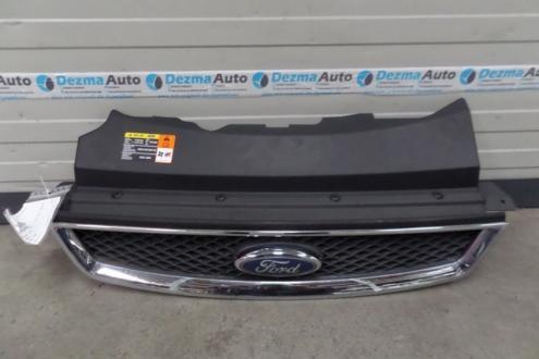 Grila bara fata centrala cu sigla, 4M51-8138-AE, Ford Focus 2, 2004-2011