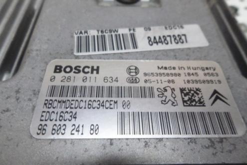 Calculator motor, 9660324180, 0281011634, Peugeot 307 SW (3H) 1.6hdi (id:202554)