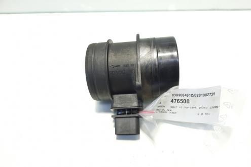 Debitmetru aer, cod 03G906461C, 0281002735, Audi A3 (8P) 2.0 tdi, CBAB (id:476500)