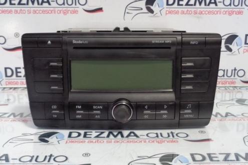 Radio cd cu mp3, 1Z0035161C, Skoda Octavia 2 (1Z3) 2004-2013