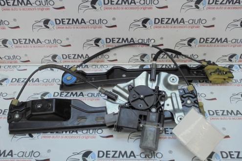 Macara cu motoras stanga fata, GM13350757, Opel Astra J sedan