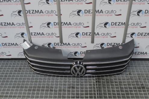 Grila bara fata centrala cu sigla, 3AA853651, Vw Passat (362)