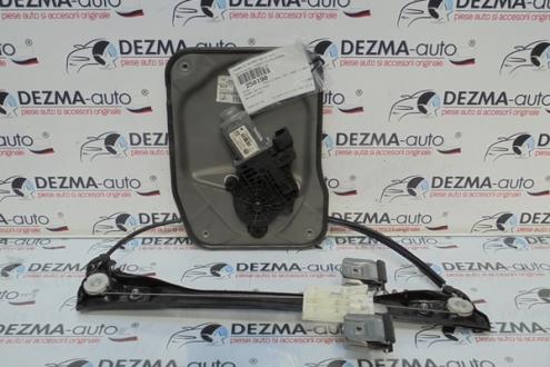 Macara cu motoras stanga fata, 5J2837401B, 6Q1959802E, Skoda Fabia 2 (5J)