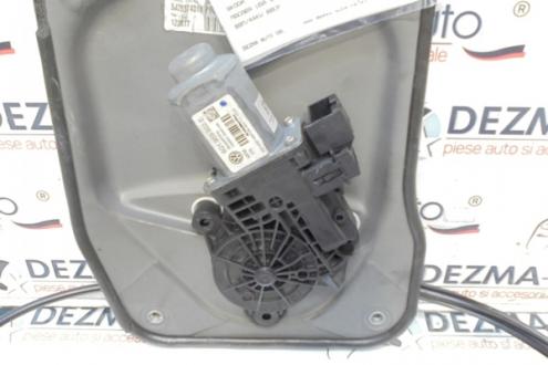 Macara cu motoras stanga fata, 5J2837401B, 6Q1959802E, Skoda Fabia 2 (5J)