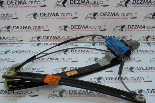 Macara cu motoras stanga fata, 8E0837461B, Audi A4 Avant (8ED, B7)