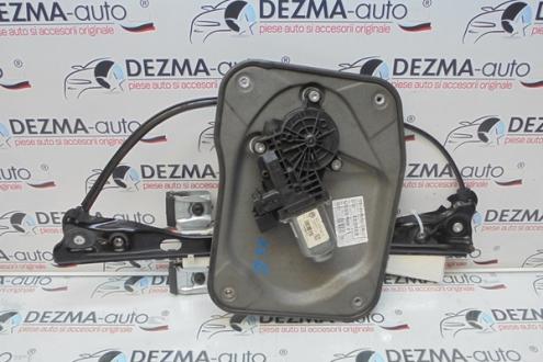 Macara cu motoras stanga fata, 5J2837401B, 6Q1959802E, Skoda Fabia 2 (5J)