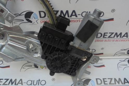 Macara cu motoras dreapta fata, GM13100418, Opel Astra H combi