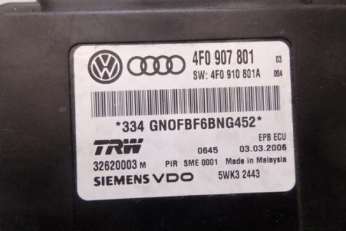 Calculator frana de mana, 4F0907801, Audi A6, 4F, 2004-2011 (id.162339)