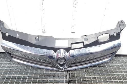 Grila bara centrala cu sigla, Opel Astra H Combi, cod GM13225791