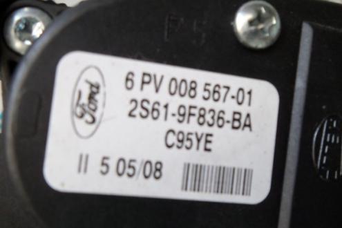 Senzor pedala acceleratie, 2S61-9F836-BA, Ford Fiesta 5, 1.4tdci, (id.167195)