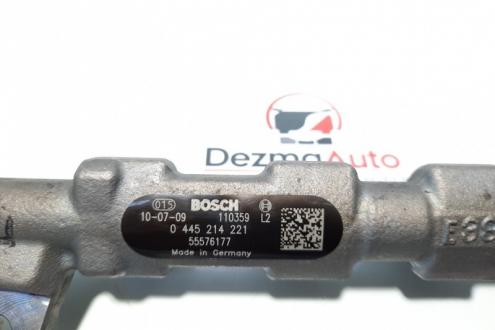 Rampa injectoare cu senzor, GM55576177, 0445214221, Opel Zafira C (P12) [Fabr 2011-2017], 2.0 cdti, A20DTH