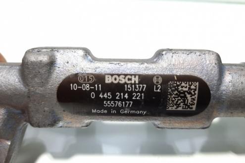 Rampa injectoare cu injectoare, Opel Astra J [Fabr 2009-2015] 2.0 cdti, A20DTH, GM55576177, 0445214221 (id:433163)