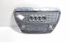 Grila bara fata centrala cu sigla cu loc de senzori, Audi A6 (4F2, C6) cu crom (id:718487)