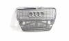 Grila bara fata centrala cu sigla cu loc de senzori, Audi A6 (4F2, C6) cu crom (id:718487)