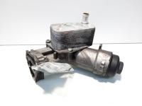 Carcasa filtru ulei cu racitor ulei, cod 6740373126, Bmw 1 (E81, E87), 2.0 diesel, 204D4 (id:548241)