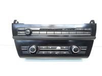 Display climatronic cu butoane comenzi radio, cod 9236483-01, Bmw 5 (F10) (id:554167)