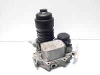 Carcasa filtru ulei cu racitor ulei, cod 78558686, Audi A4 Avant (8ED, B7), 3.0 TDI, ASB (idi:553722)