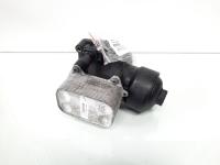 Carcasa filtru ulei cu racitor ulei, cod 03L115389C, 03L117021C, VW Jetta 4 (6Z), 2.0 TDI, CFF (idi:607483)