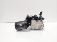 Carcasa filtru ulei cu racitor ulei, cod 04B115389B, 03L117021C, Seat Ibiza 5 (6J5), 1.4 TDI, CUS (idi:719982)