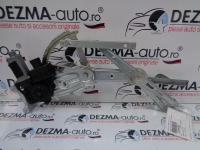 Macara cu motoras stanga fata, GM13100417, GM13101480, Opel Astra H sedan 2007-2011