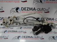 Macara cu motoras dreapta fata, 128000472, Renault Megane 2, 2002-2008